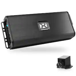 NVX - VADM5 v2 Compact 5-Channel 750W RMS V-Series Micro Full-Range Class D Car/Marine/Powersports Amp with Remote Bass Knob