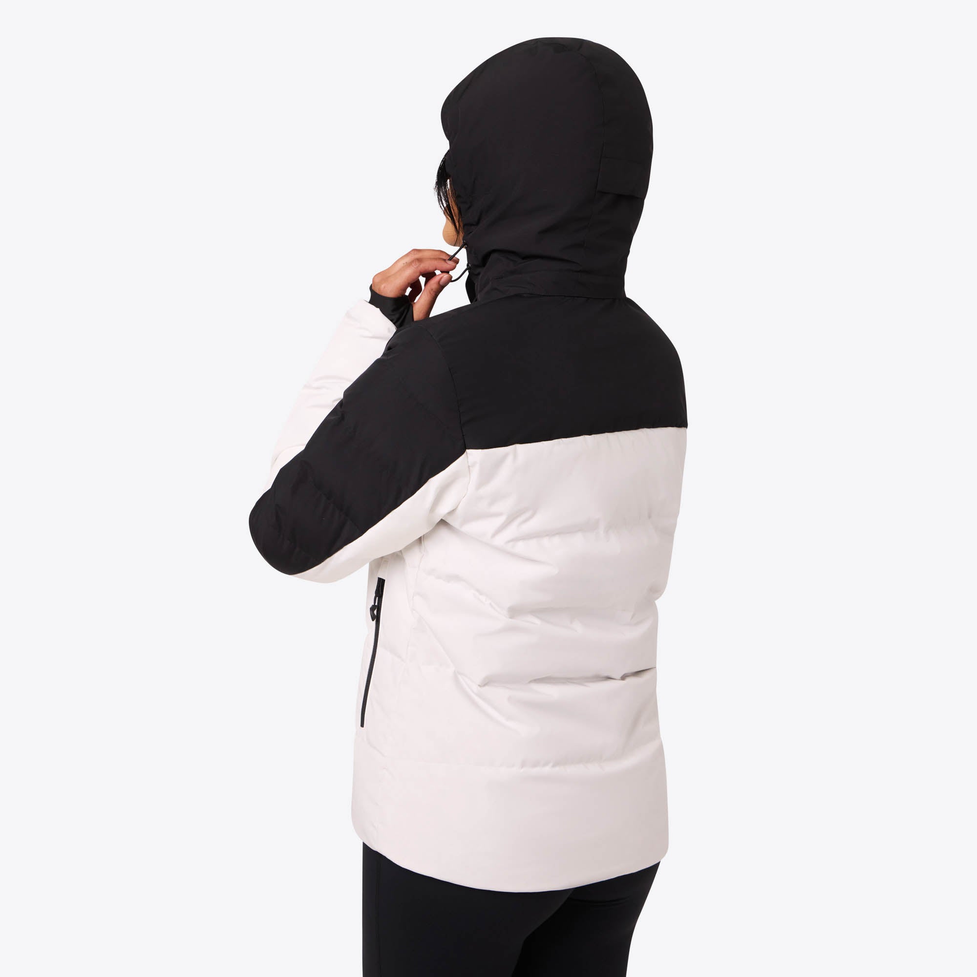 Back. Mobile Warming - Women's Crest 2.0 Heated Jacket - Black/White.