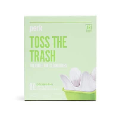 "Perk - 13 Gallon Kitchen Trash Bag, 28"" x 24"", Low Density, 0.9 mil, 80 Bags/Box - White" price history on PriceWatchPro