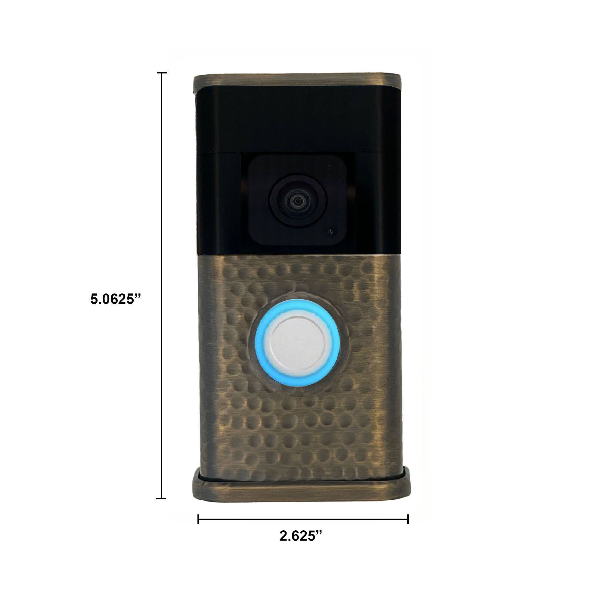 The dimensions of the device are 5.0625 inches in height and 2.625 inches in width.