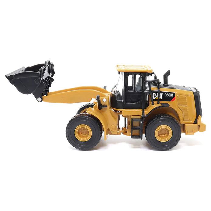 Angle. Diecast Masters - CAT Caterpillar 950M Wheel Loader Yellow 1/64 Diecast Model by Diecast Masters - Yellow .