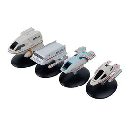 Eaglemoss - Star Trek Shuttlecraft Set 1 Galileo II, Type-6, Type-9, Type-10 - Black/White