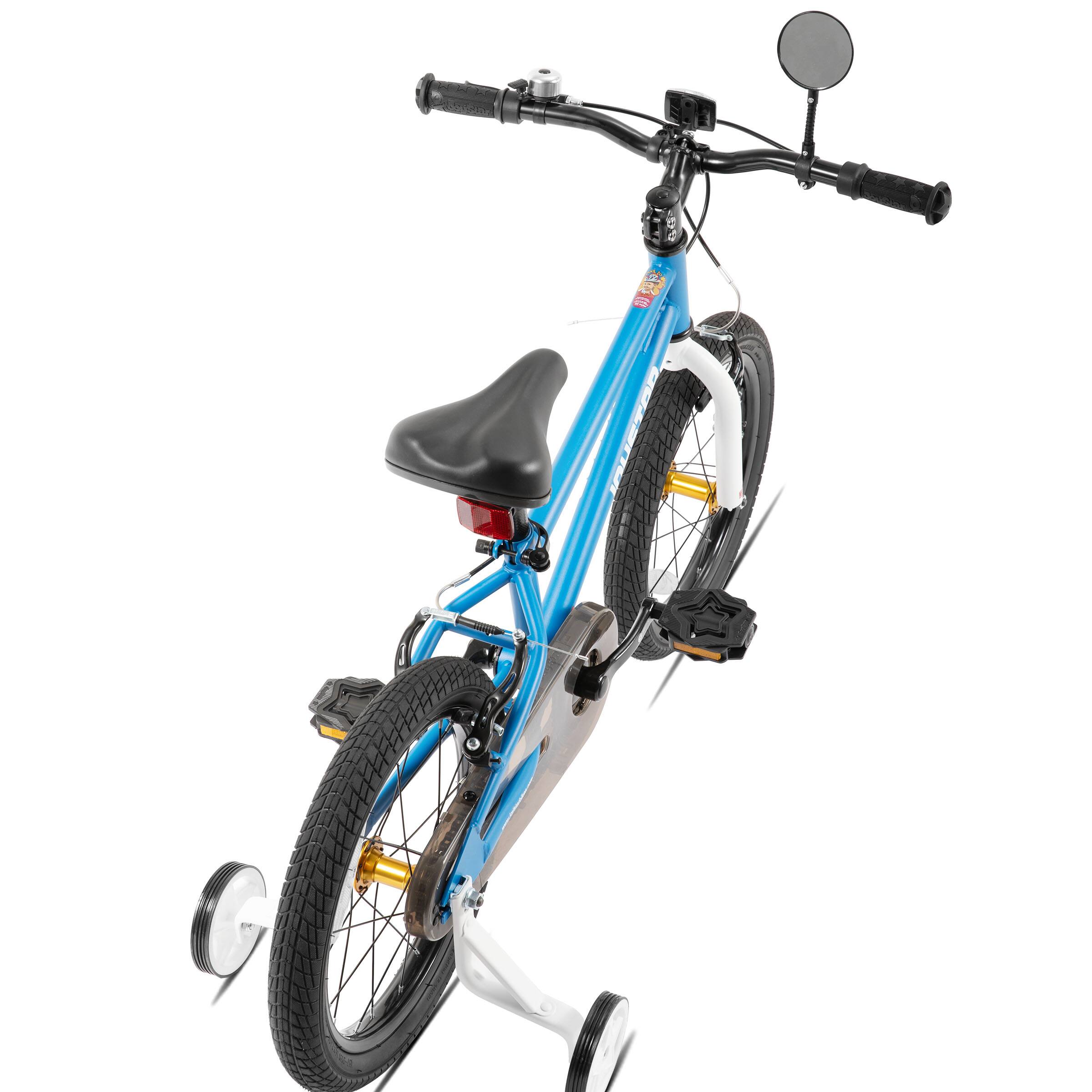 Alt View 2. JOYSTAR - JOYSTAR Lomand 16" Kids Bike with Training Wheels, Dual V-Brake Kids Bicycle for Boys Girls Ages 4-7, Blue - Blue.