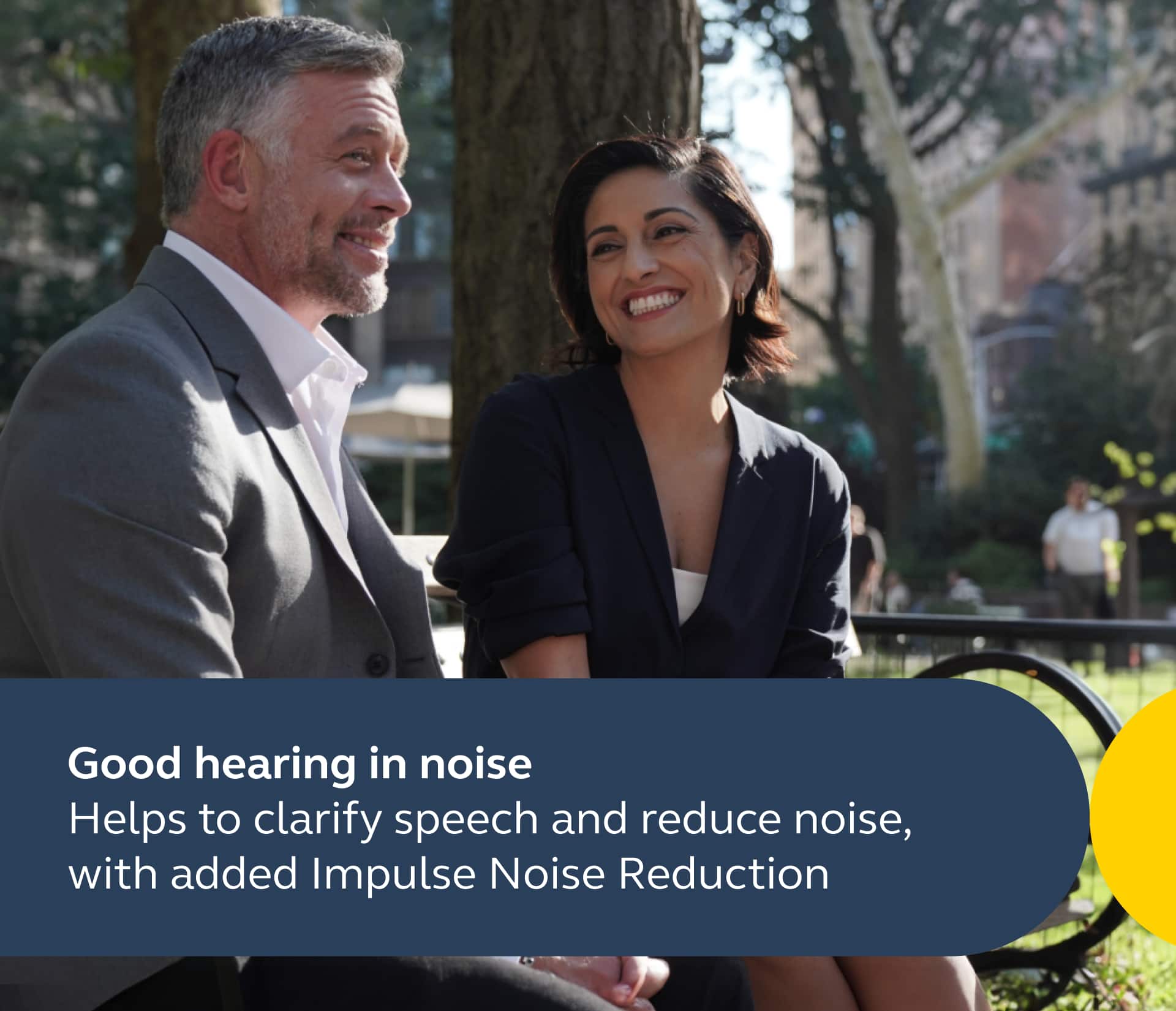 Good Hearing in Noise: Helps to Clarify Speech and Reduce Noise, with Added Impulse Noise Reduction.