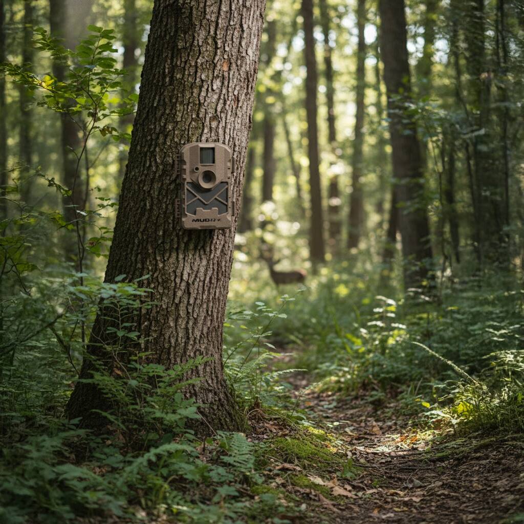 Left. Muddy - Muddy Pro Cam 20 720p Trail Camera Bundle with SD Card, Batteries, Card Reader.