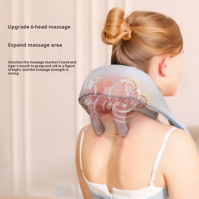 Upgrade 6-head massage  
Expand massage area  

Simulate the massage teacher's hand and tiger's mouth to grasp and rub in a figure of eight, and the massage strength is strong