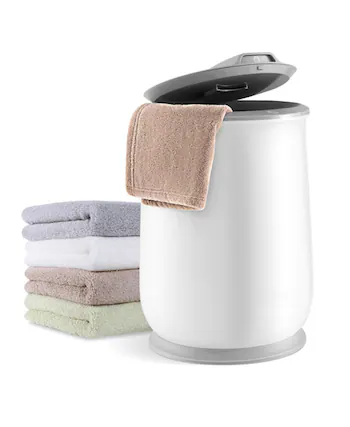 Front. SKONYON - Portable Heated Water Bucket with 5.5 Gallon Capacity Fast Heating and Safety Protection - White.