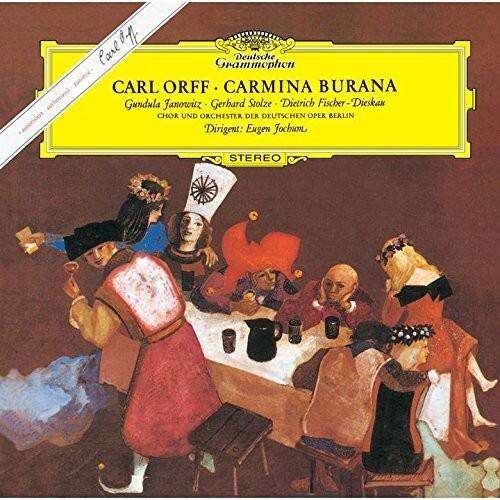 Carl Grammophon Deutsche CARL ORFF CARMINA BURANA  
Gundula Janowitz - Gerhard Stolze - Dietrich Fischer-Dieskau  
CHOR UND ORCHESTER DER DEUTSCHEN OPER BERLIN  
Dirigent: Eugen Jochum  
STEREO