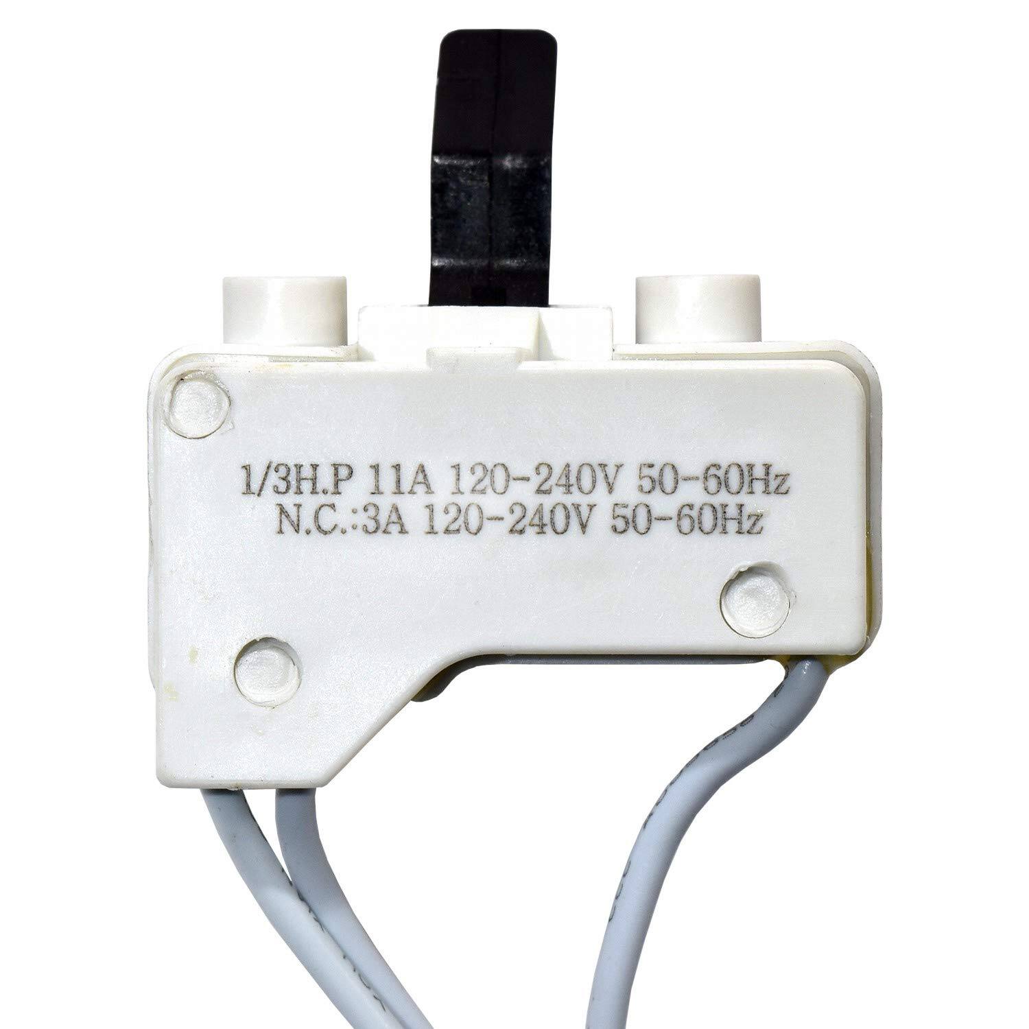1/3H.P 11A 120-240V 50-60Hz  
N.C.: 3A 120-240V 50-60Hz