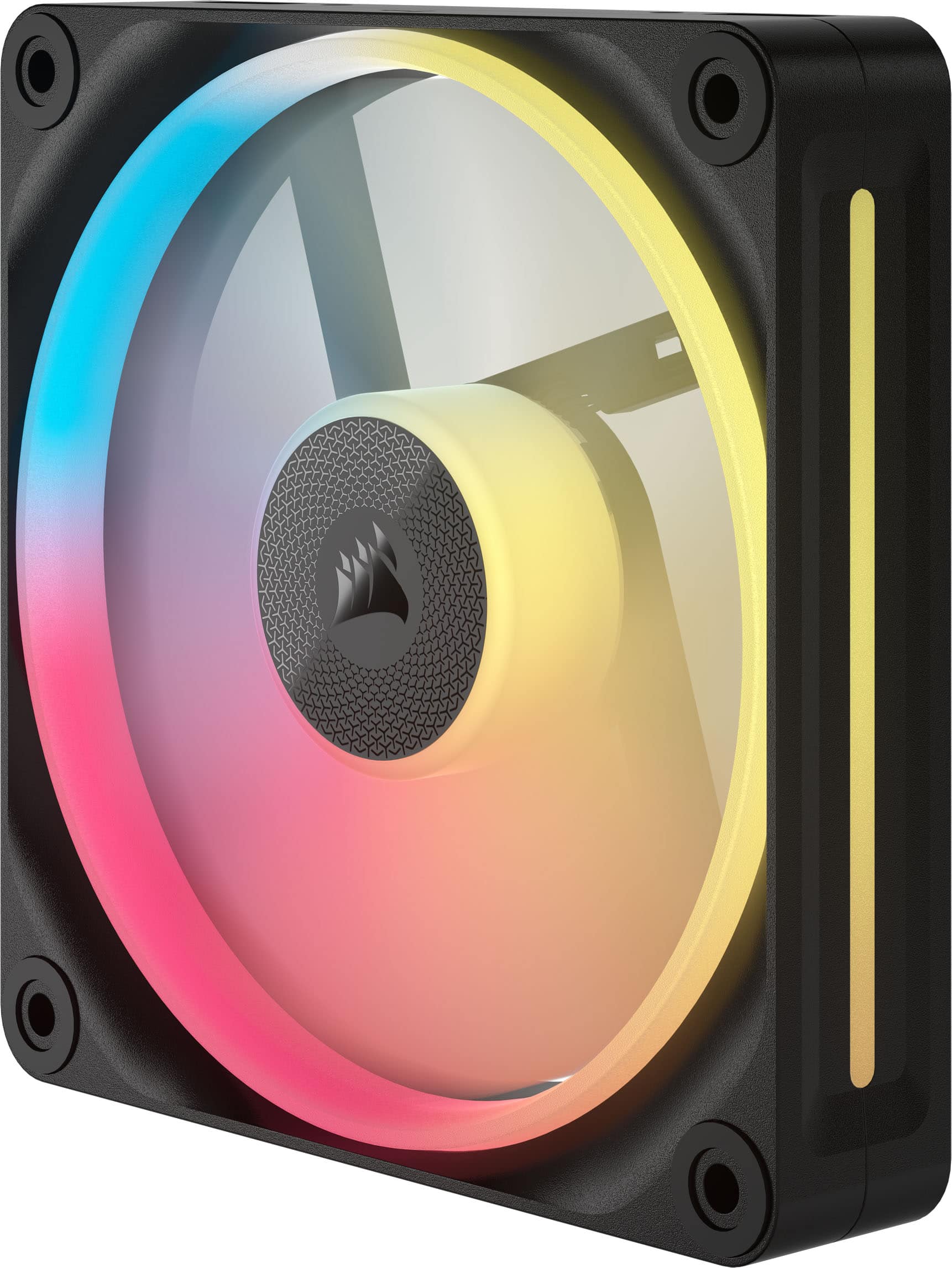 Alt View 21. CORSAIR - iCUE LINK LX120-R RGB 120mm PWM Reverse Blade Computer Case Expansion Fan - Black.