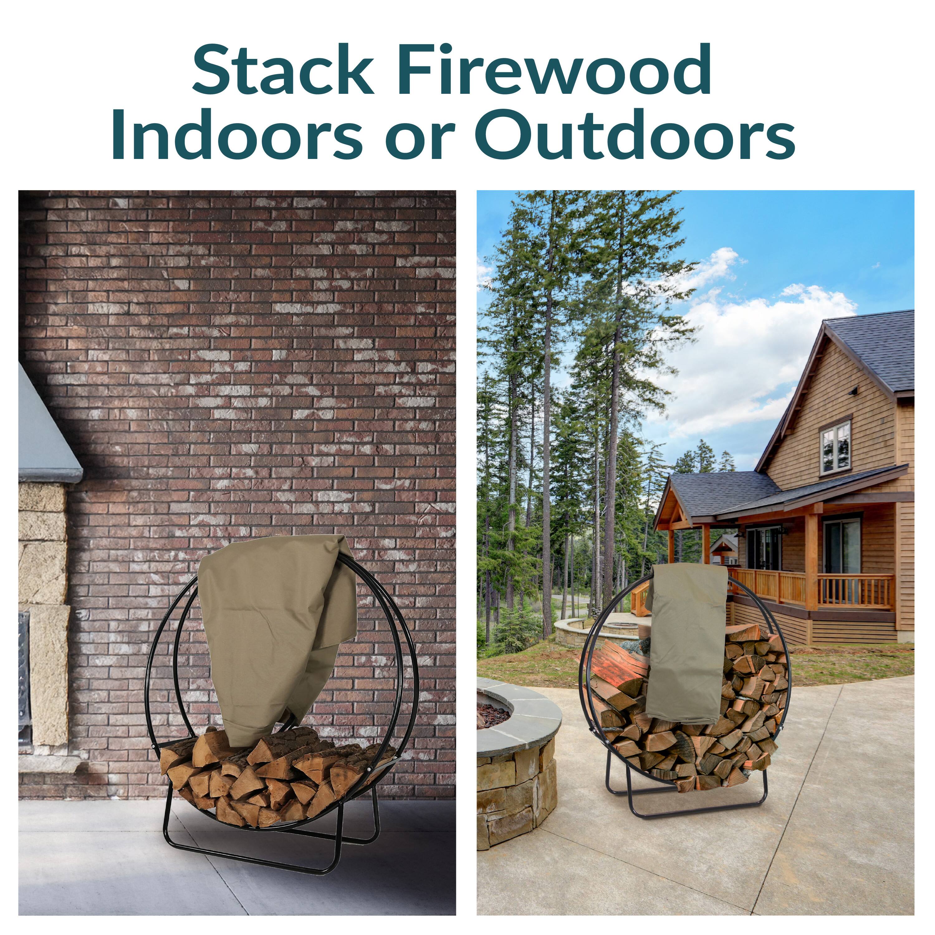 Stack Firewood Indoors or Outdoors