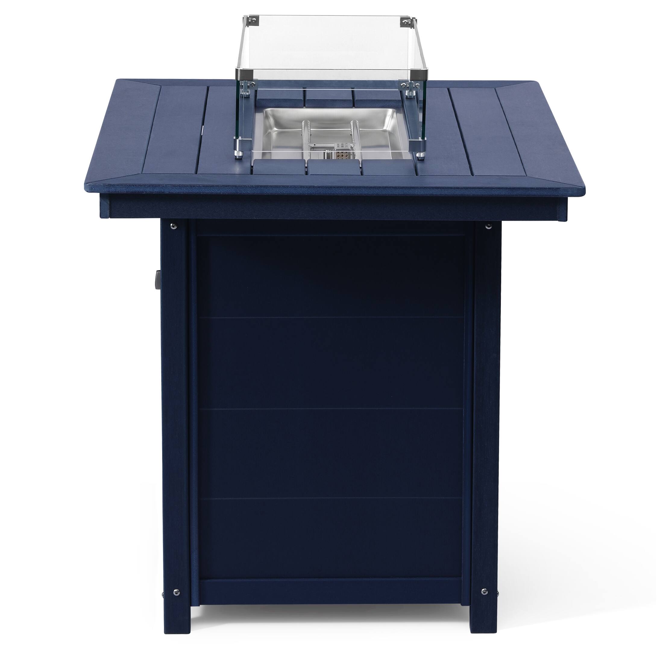 WestinTrends Helios 46" Modern Outdoor Patio Gas Propane Rectangle Fire ...