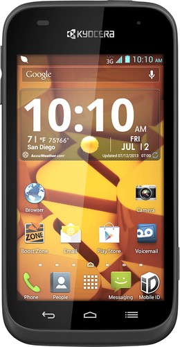  Boost Mobile - Kyocera Hydro Edge No-Contract Cell Phone - Black