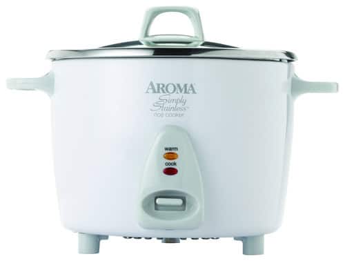 Front Standard. Aroma - Simply Stainless 14-Cup Rice Cooker - Stainless-Steel.