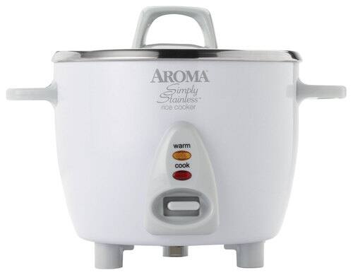 Front Standard. Aroma - Simply Stainless 6-Cup Rice Cooker.