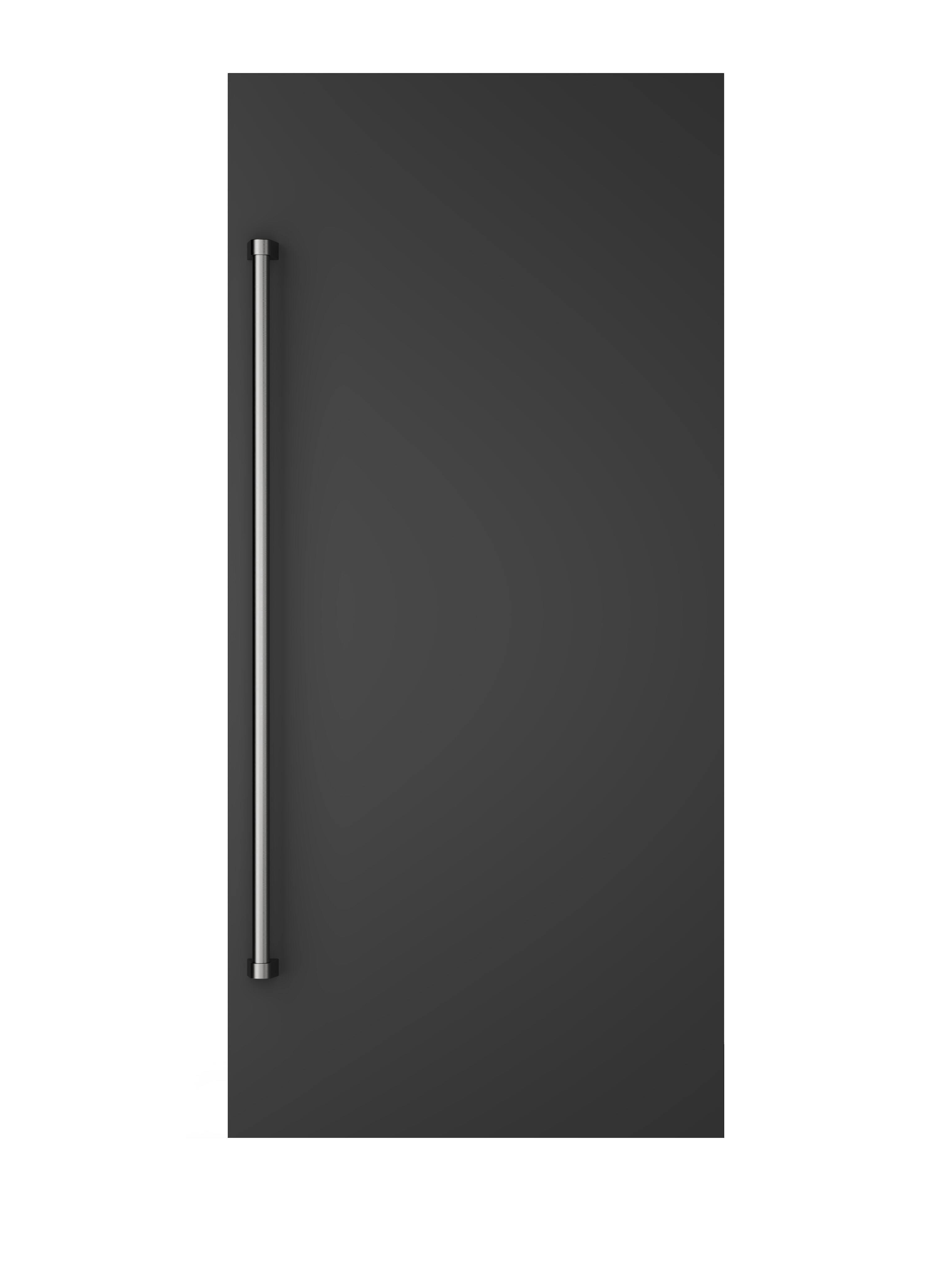 Alt View 1. Viking - 36"W Column Door Panel w/Pro-style handle - Cast Black.