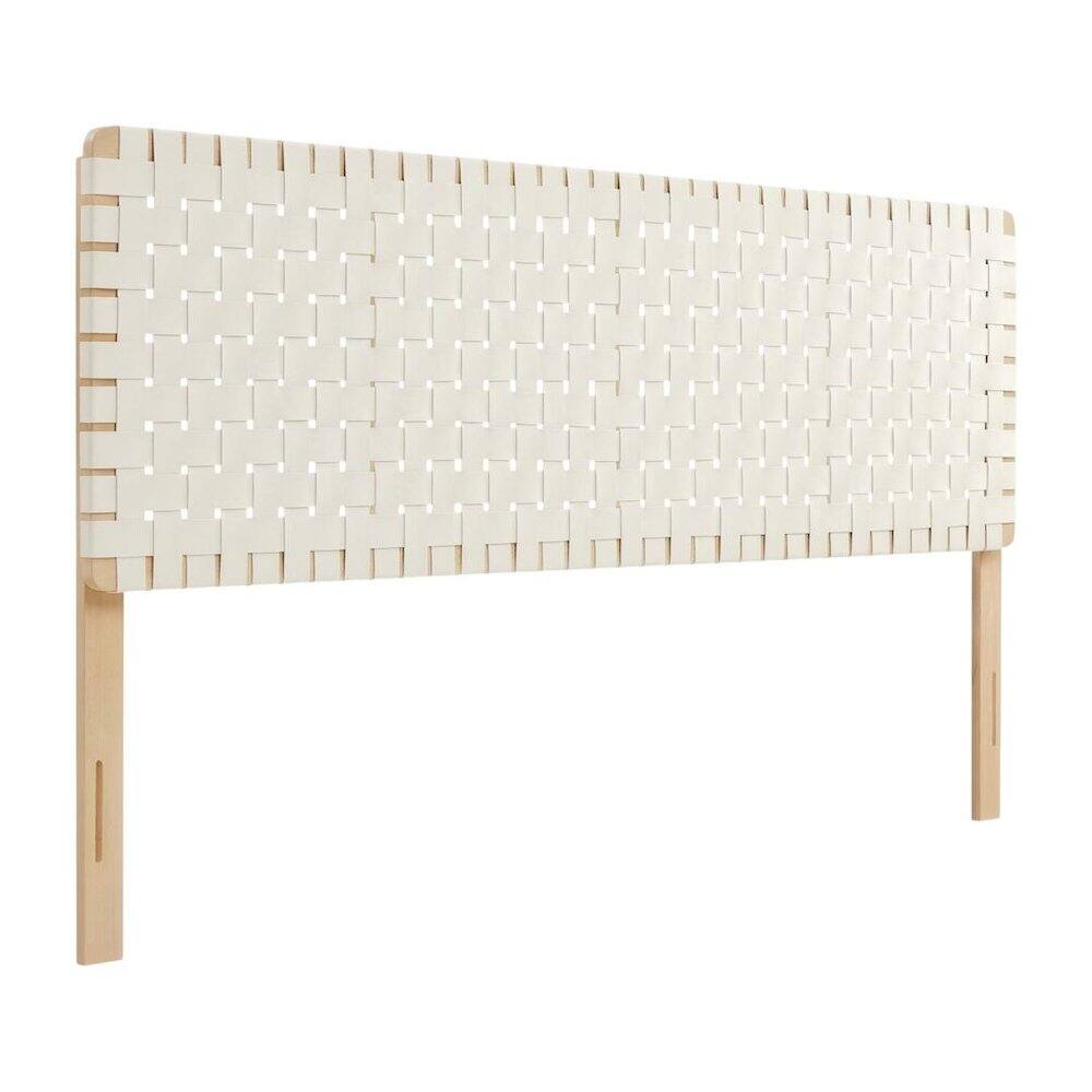 FurniFact - Vegan Leather King Headboard with Modern Texture and Durable Frame - Beige price history on PriceWatchPro