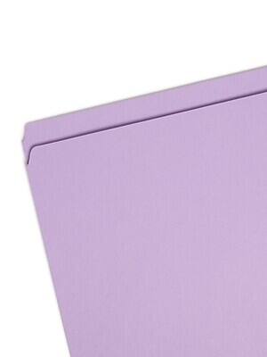 Alt View 1. Smead - Smead File Folders, Straight-Cut Tab, Letter Size, Purple, 100/Box (12410) - Lavender.