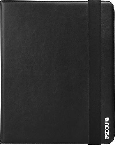 Front Standard. Incase - Convertible Book Jacket for Apple® iPad™ - Black.