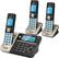 Left. VTech - DS6751-3 DECT 6.0 Expandable Cordless Phone System with Connect to Cell Digital Answering System - Champagne/Black.