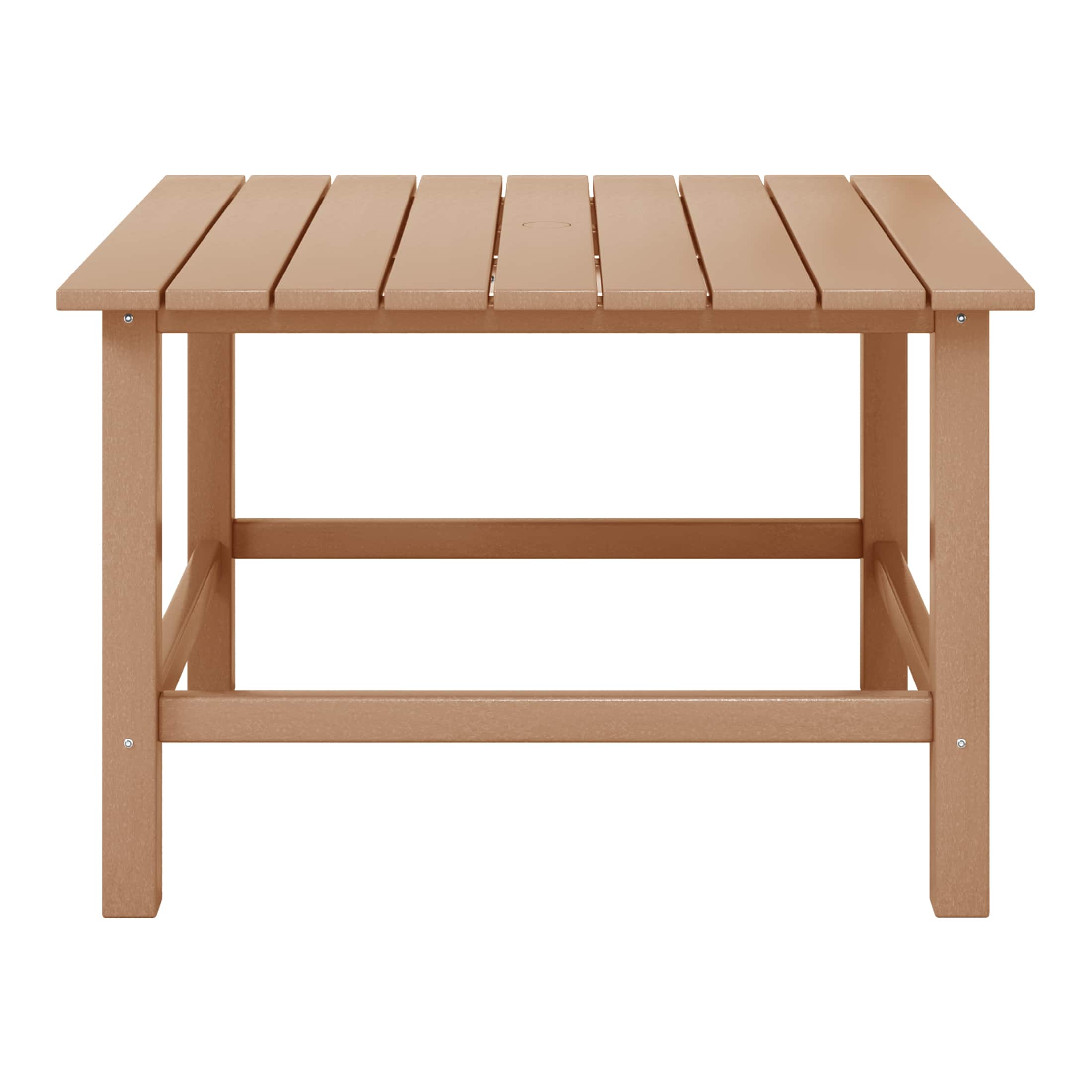 "WestinTrends - Malibu Kids Outdoor Patio Furniture HDPE 30"" Wide Square Dining Table - Teak" price history on PriceWatchPro