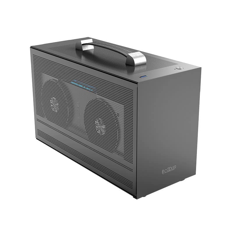 PCCOOLER - MINI I100G PRO MESH No Power Supply SFX Protable and Solid Mini ITX Case - Gray