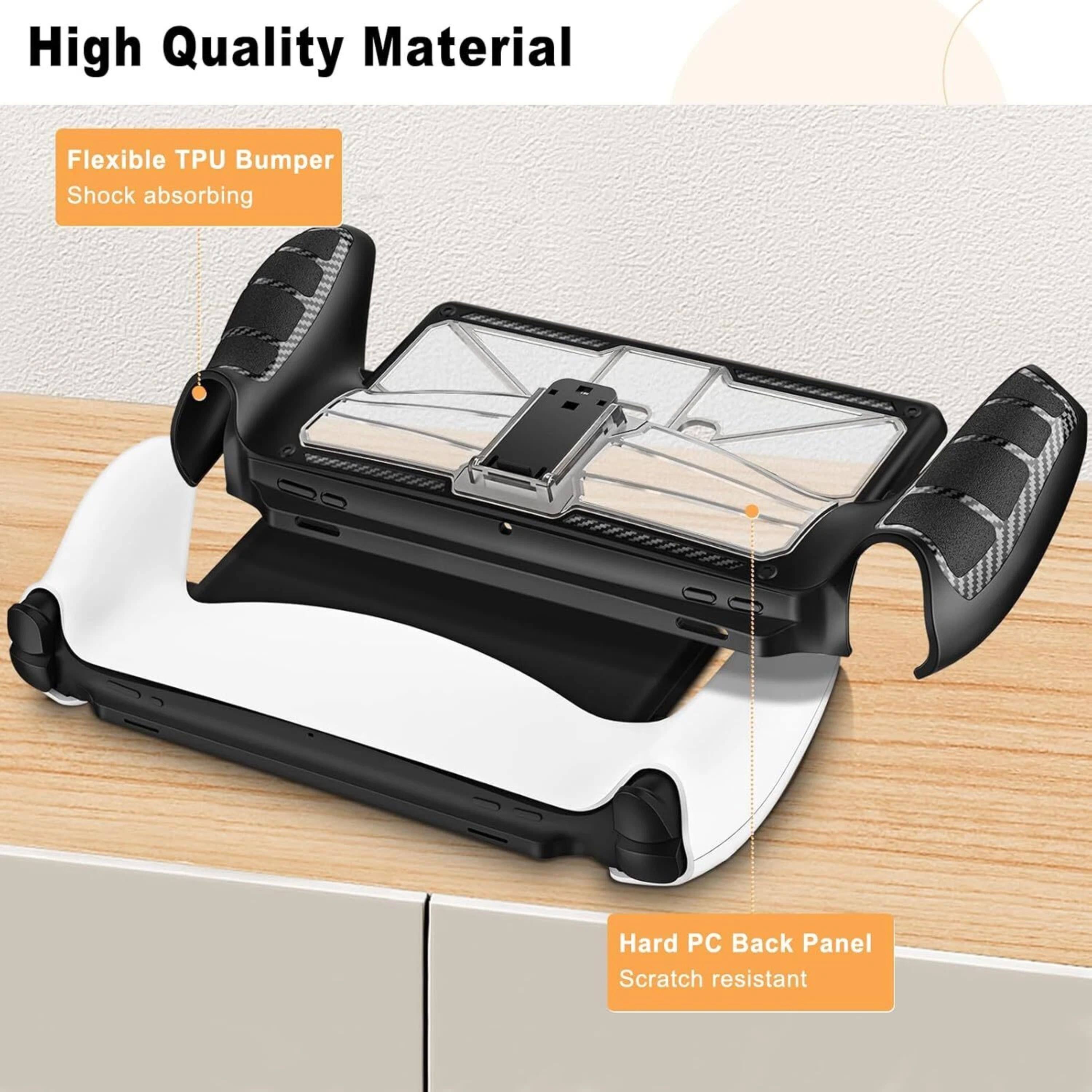 High Quality Material

Flexible TPU Bumper
Shock absorbing

Hard PC Back Panel
Scratch resistant