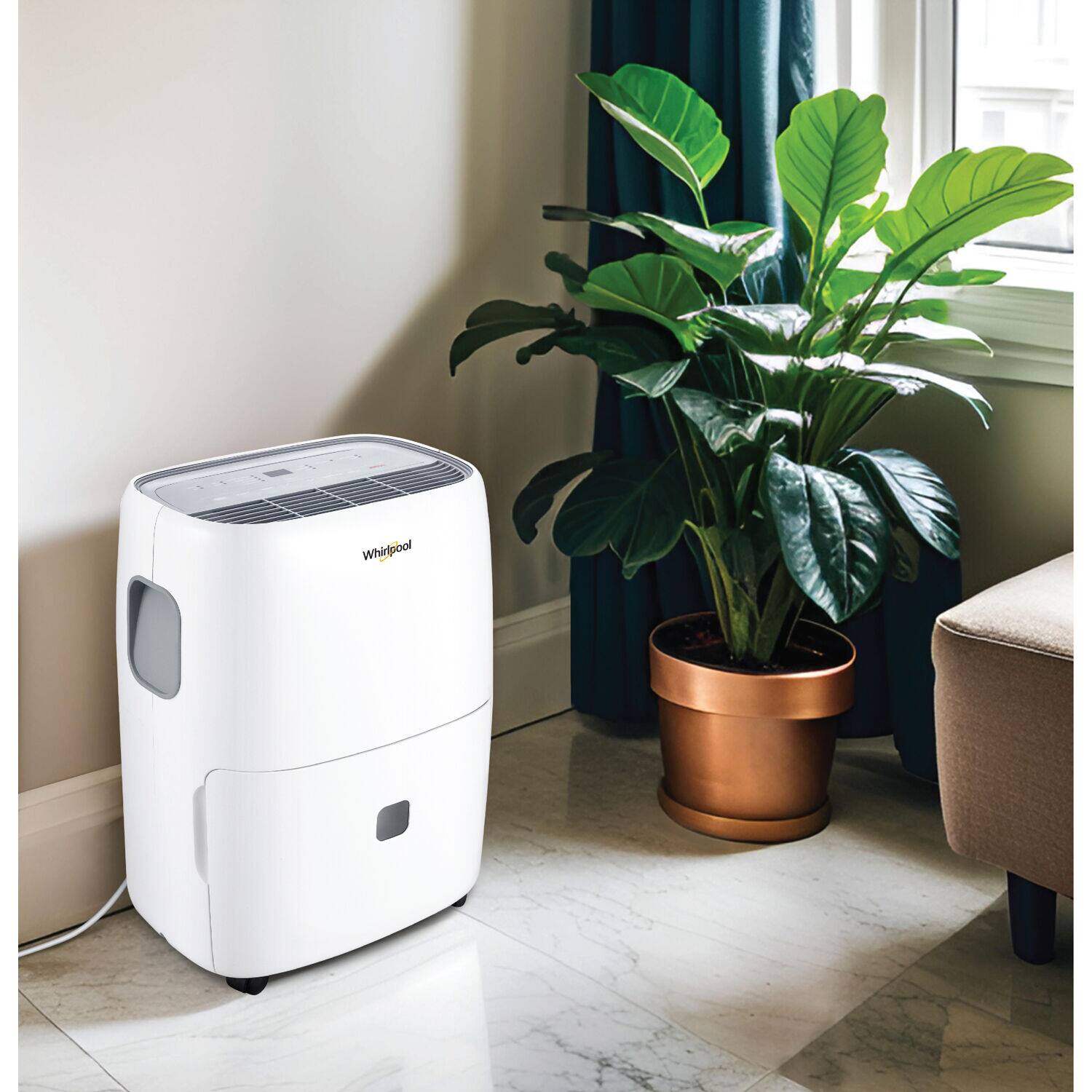 Alt View 20. Whirlpool - 50-Pint Energy Star Dehumidifier with Pump - White.