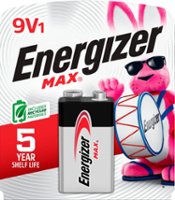 Energizer MAX 9V Batteries (1 Pack), 9 Volt Alkaline Batteries - Front_Zoom
