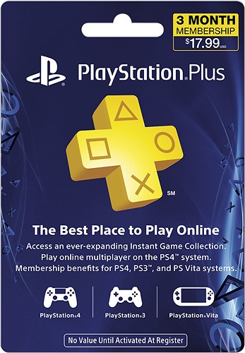 playstation 4 3 month subscription