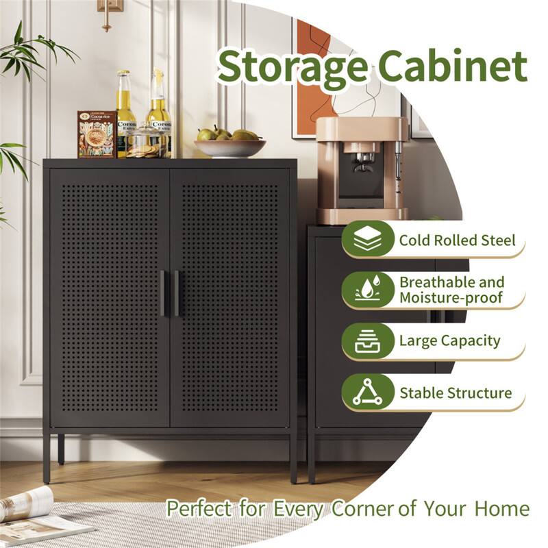 Storage Cabinet  
Cold Rolled Steel  
Breathable and Moisture-proof  
Large Capacity  
Stable Structure  
Perfect for Every Corner of Your Home