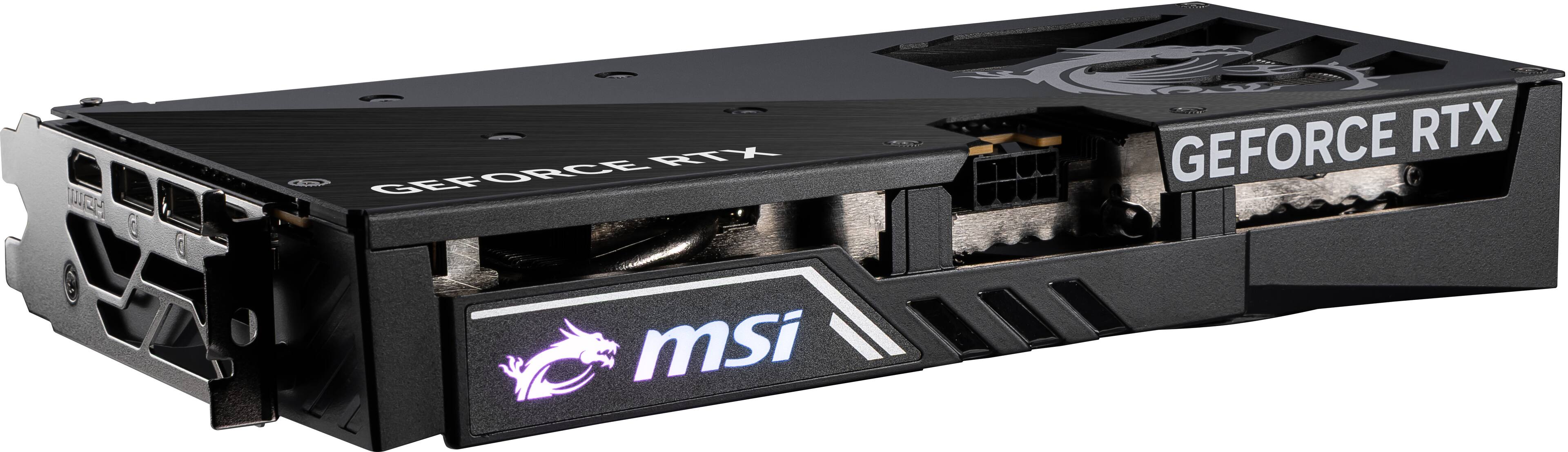 The text on the image reads: "GEFORCE RTX msi."