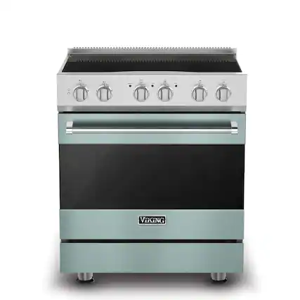 Front. Viking - 3-Series Induction Self-Clean Range - Splash.