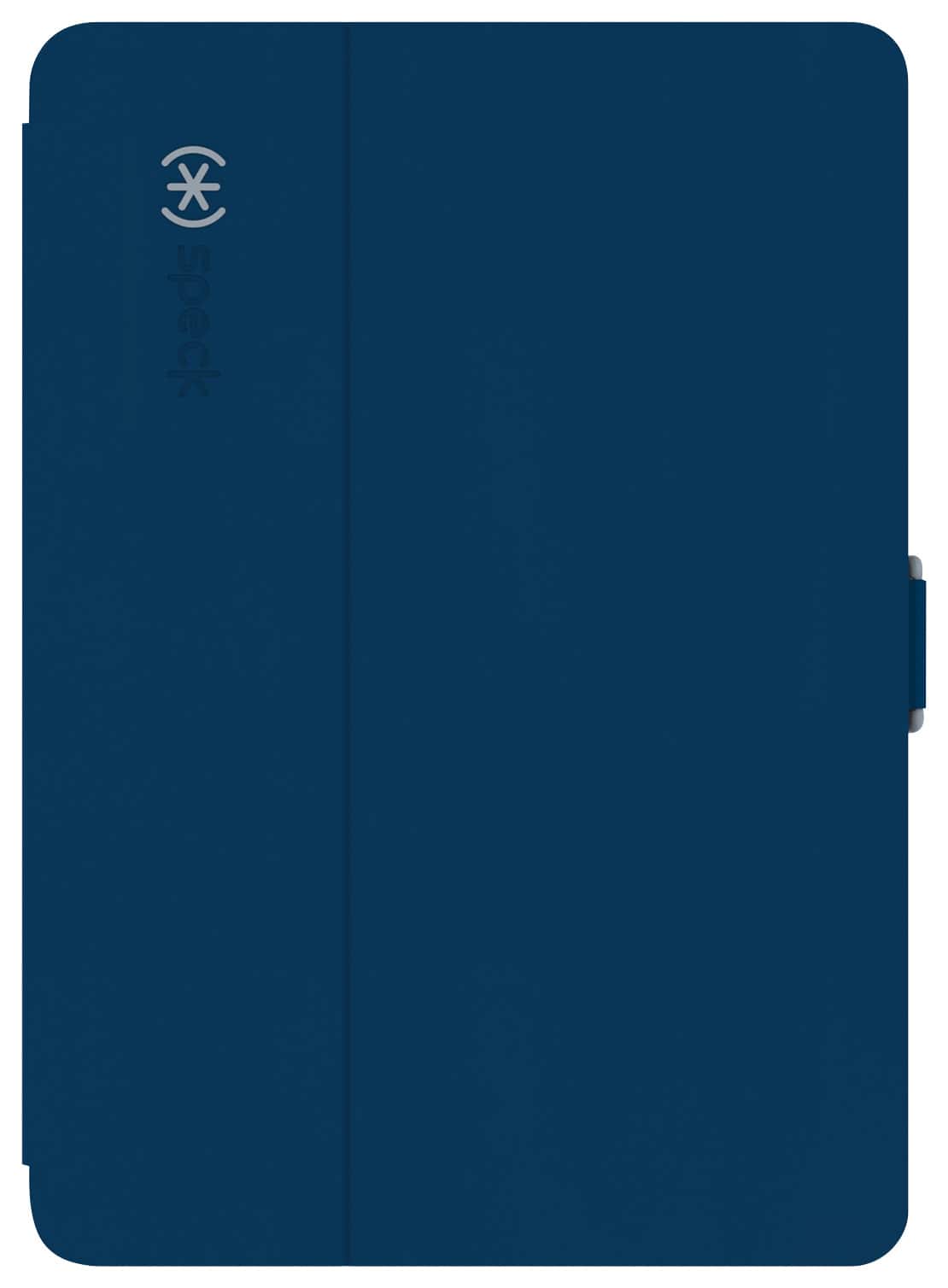Front. Speck - StyleFolio Case for Apple® iPad® Air 2 - Deep Sea Blue/Nickel Gray.