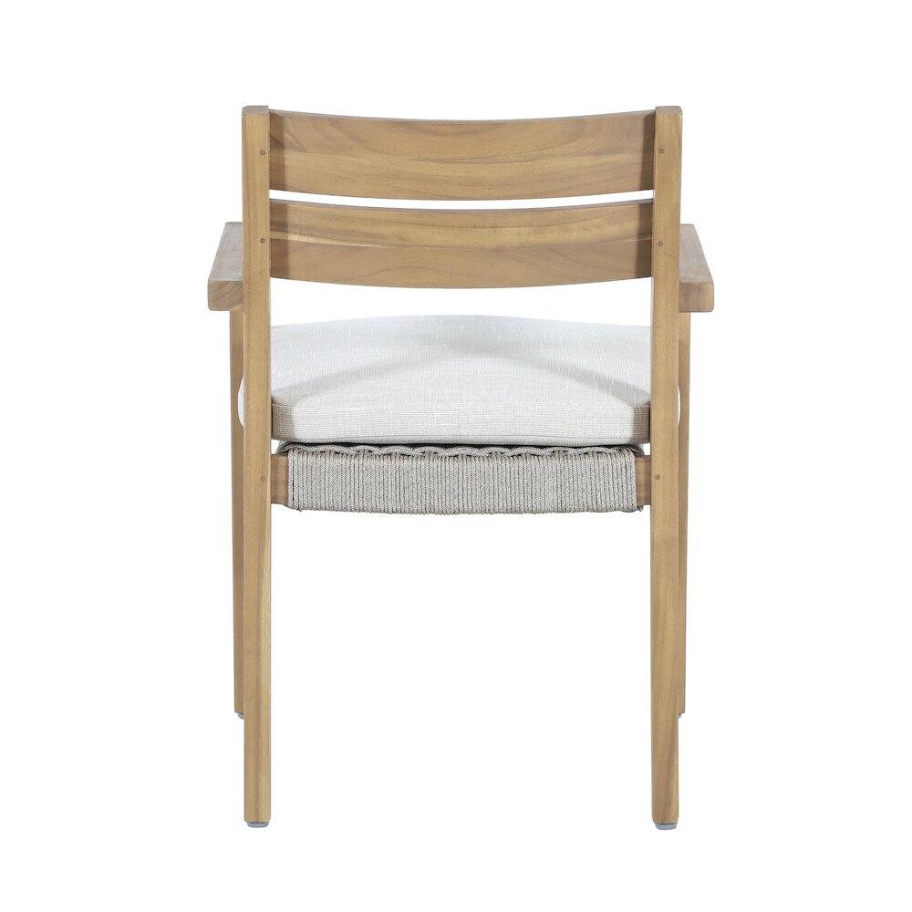 Alt View 3. New Classic Furniture - Arden Wood Patio Dining Chair in Natural (Set of 2) - Natural/Brown.