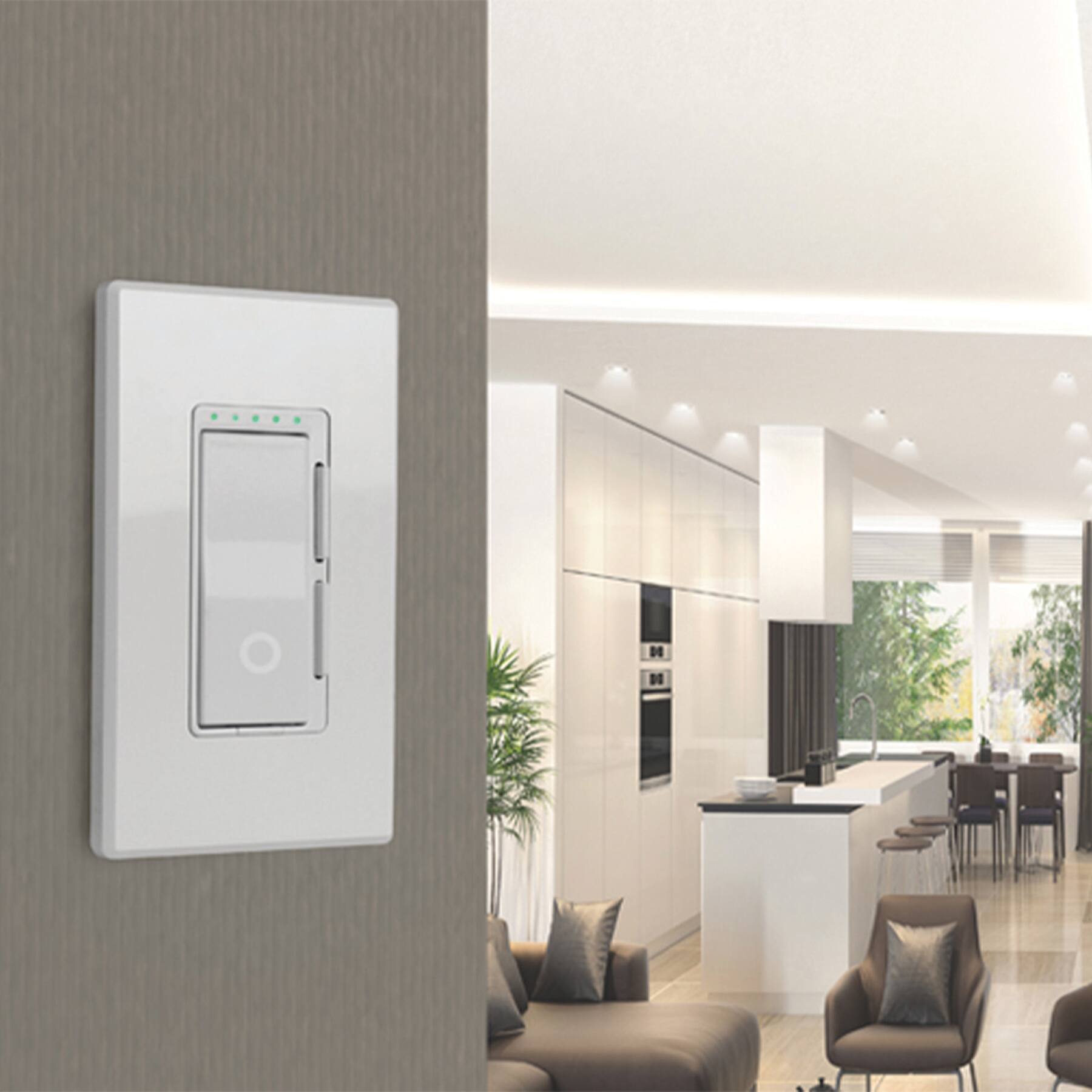 Alt View 11. FEIT ELECTRIC - Wi-Fi Smart Dimmer - White.