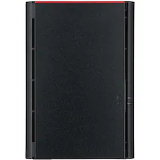 Front. Buffalo - LinkStation 220 4TB 2-Bay External Network Attached Storage (NAS) - Black.