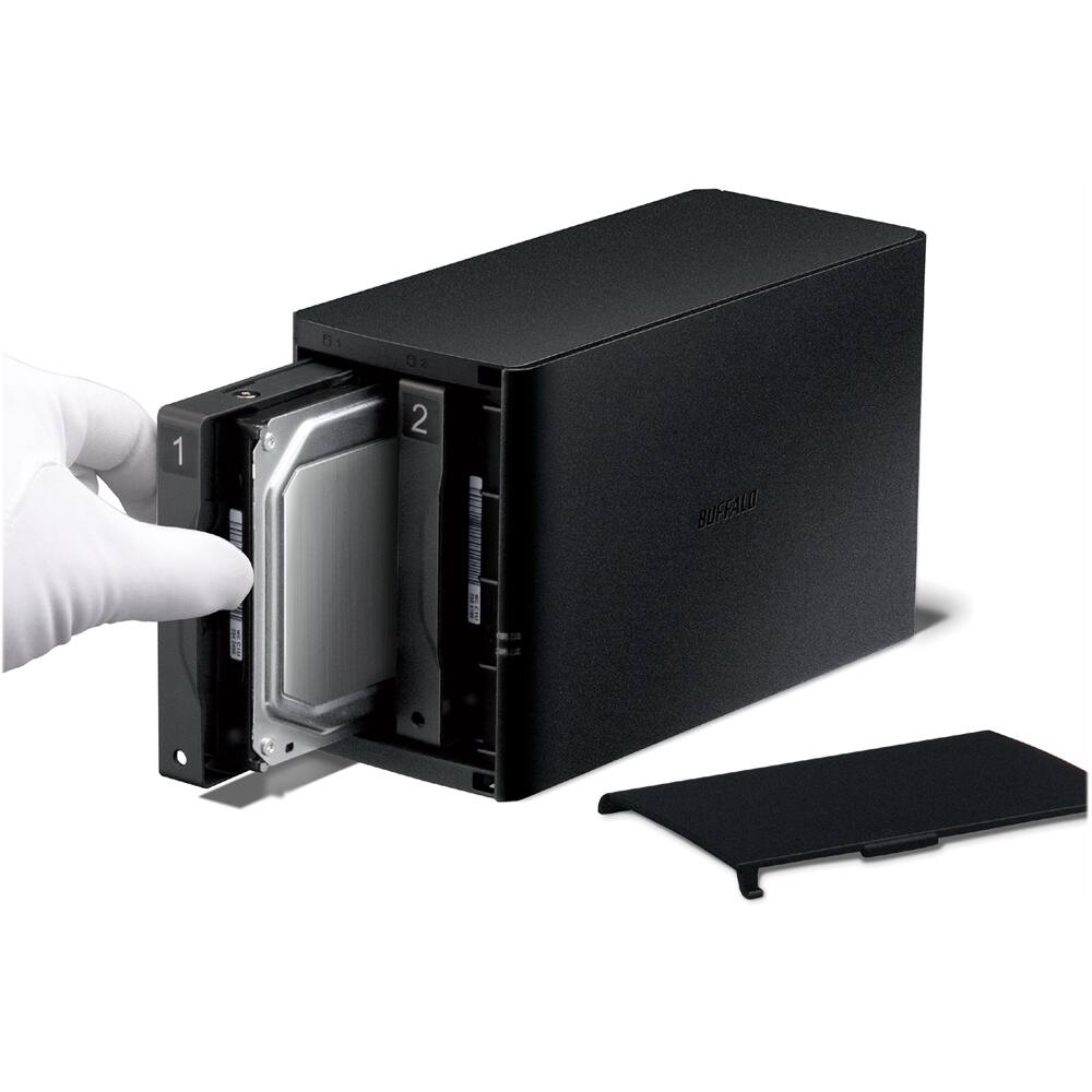 Alt View 13. Buffalo - LinkStation 220 4TB 2-Bay External Network Attached Storage (NAS) - Black.