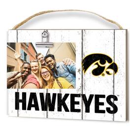 Jardine - Iowa Hawkeyes 8'' x 10'' Weathered Clip It Frame - White