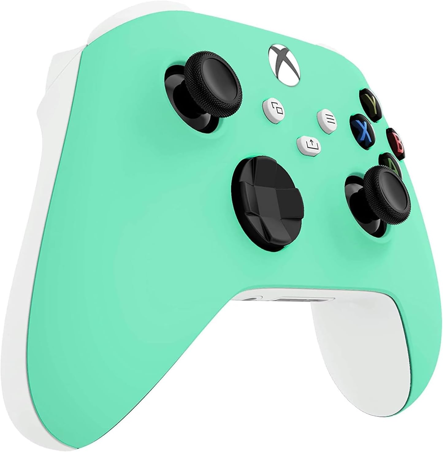 Left. Custom Controllerzz - Custom Wireless Controller for Xbox Series X|S, Xbox One, & PC - Mint Green.