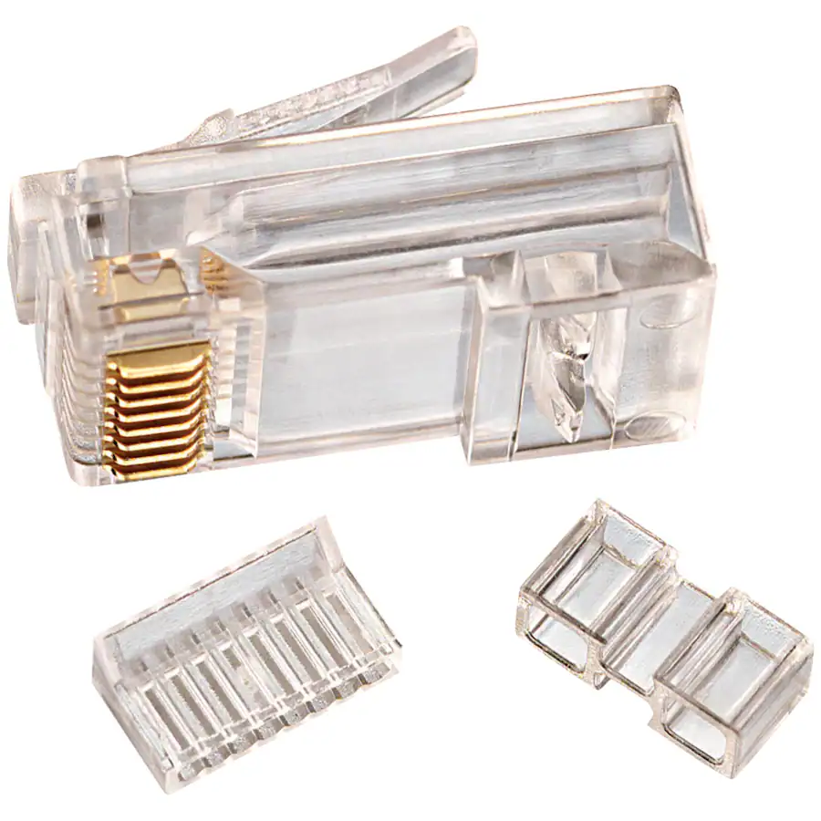 Audio Over Rj45 Connection IDEAL CAT 6 RJ45 Mod Plug Card of 25 Clear - Best Buy