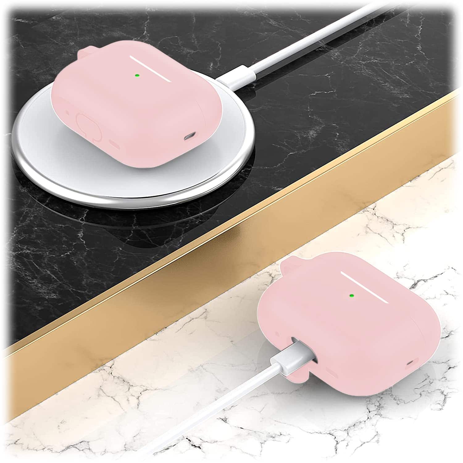Alt View 14. SaharaCase - Case for Apple AirPods Pro 2 (2nd Generation 2022) - Pink.
