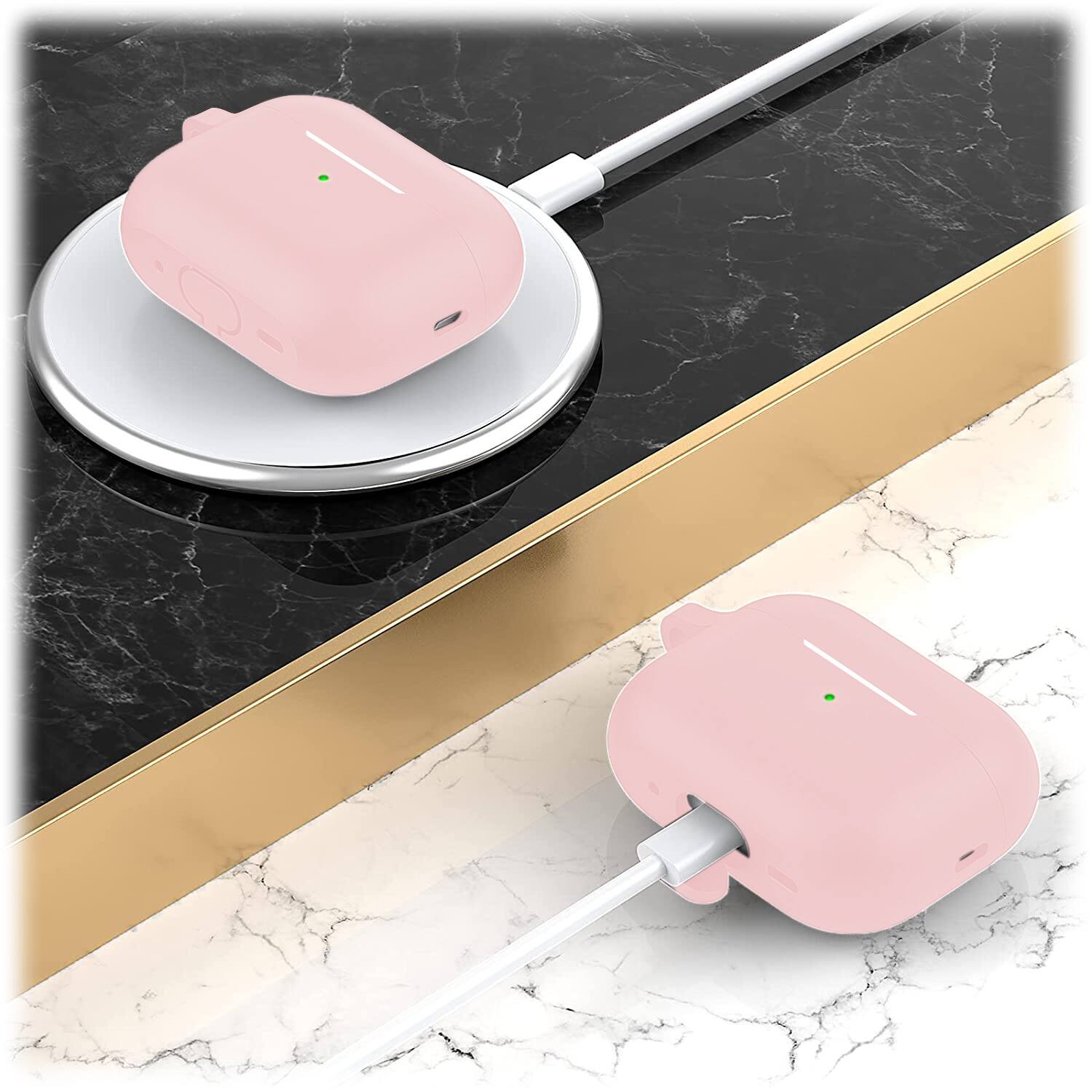 Alt View 14. SaharaCase - Case for Apple AirPods Pro 2 (2nd Generation 2022) - Pink.