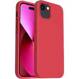 Entronix - Case Compatible with iPhone 17e - Soft-Touch Liquid Silicone - Red