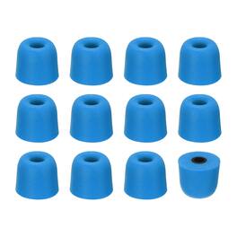 Unique Bargains - Memory Foam Earbud Tips (3mm/0.12"), 12pcs/6Pairs - Medium, Noise Isolation, Comfort & Secure Fit for Earphones - Blue
