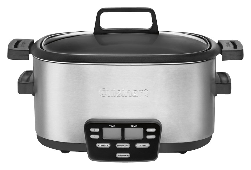 Tower T16023SS Double Stainless Steel Slow Cooker Off/Low/High/Keep Warm Settings Non-Slip Feet 280 W 2.6 Litre 2 Individual Cooking Bowls Dishwasher Safe Removable Ceramic Pot 
