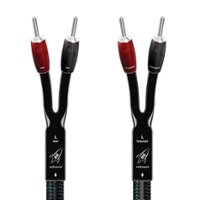 AudioQuest - Rocket 88 15' Pair Full-Range Speaker Cable, Silver Banana Connectors - Green/Black - Front_Zoom