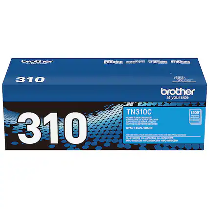 Front. Brother - TN310C High-Yield Toner Cartridge - Cyan.
