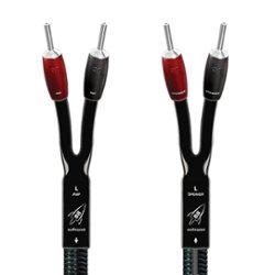 AudioQuest - Rocket 88 12' Pair Full-Range Speaker Cable, Silver Banana Connectors - Green/Black - Front_Zoom