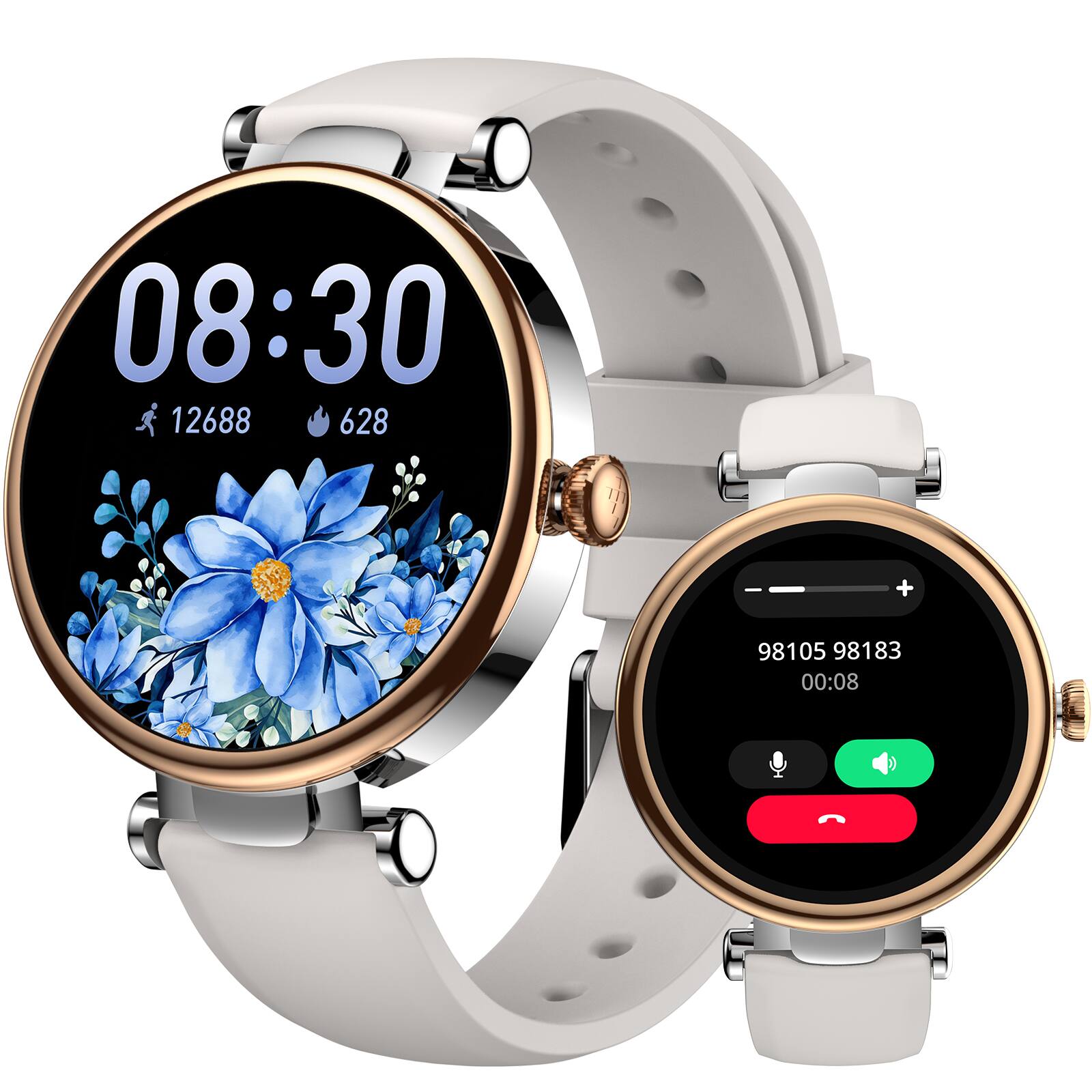 Silver Silicone Strap